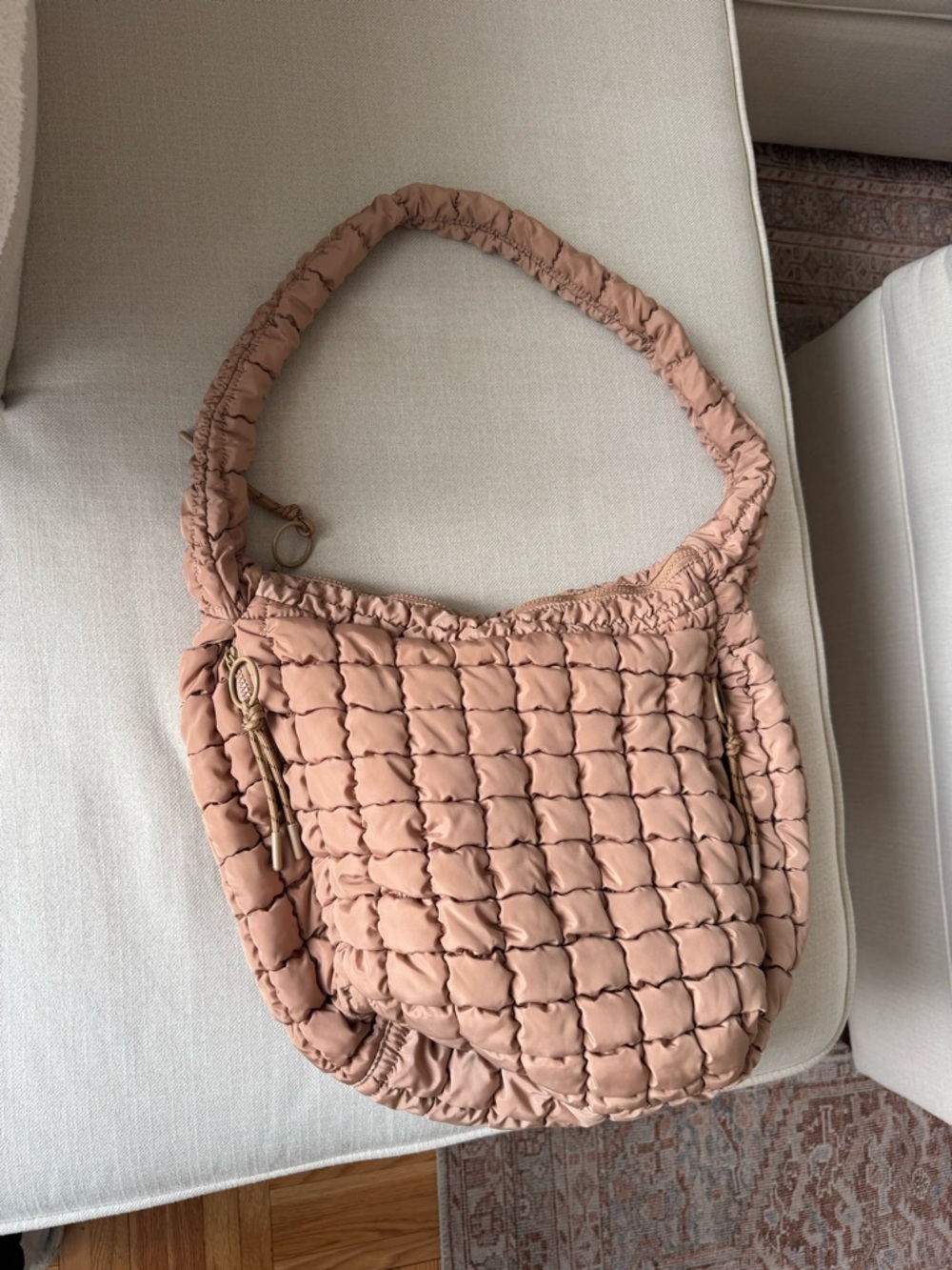 Quilted Hobo Shoulder Bag